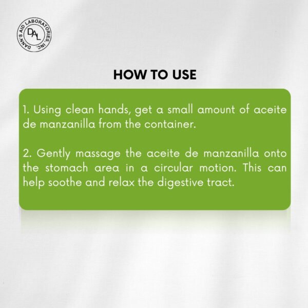 Dann’s Aid Aceite De Manzanilla - Image 4